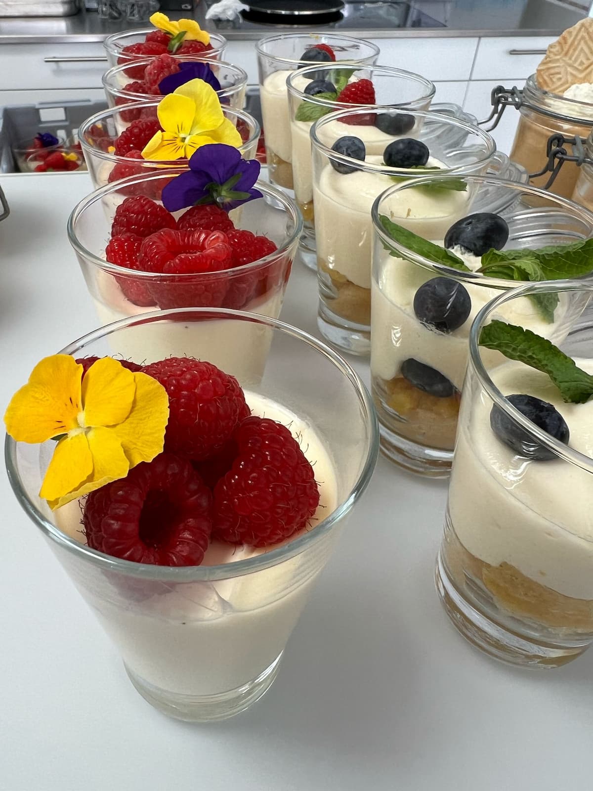 Fingerfood auf einer Event-Tafel